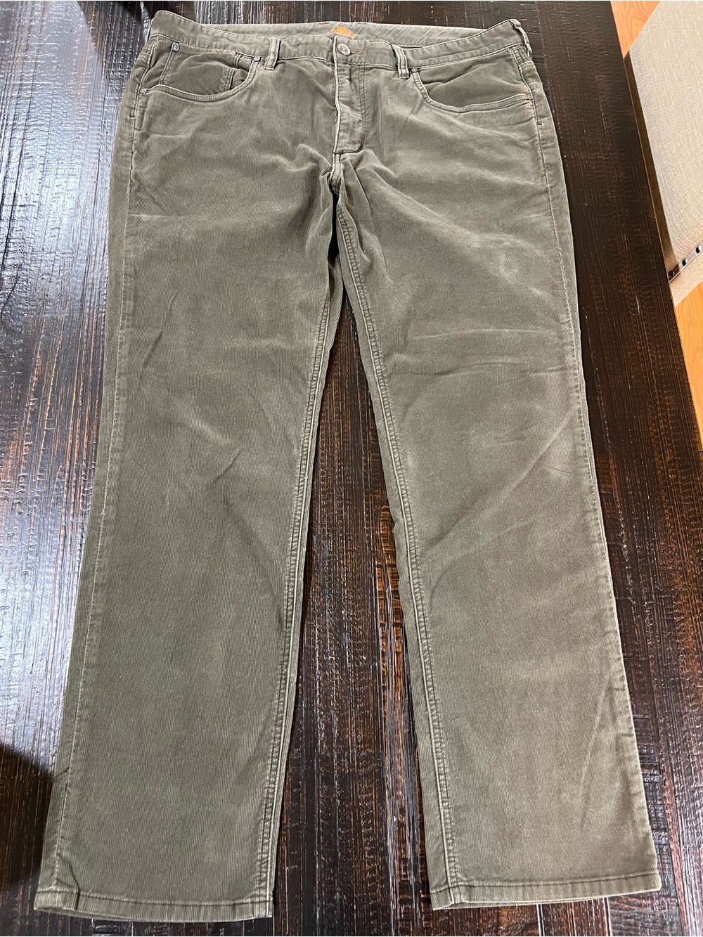 Tommy Bahama Mens Corduroy Pants 40x32 Vintage Straight brown Stretch 5 Pocket